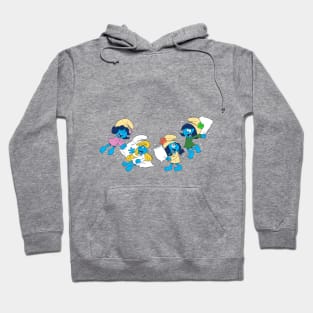 Smurf Girls Pillow Fight Hoodie